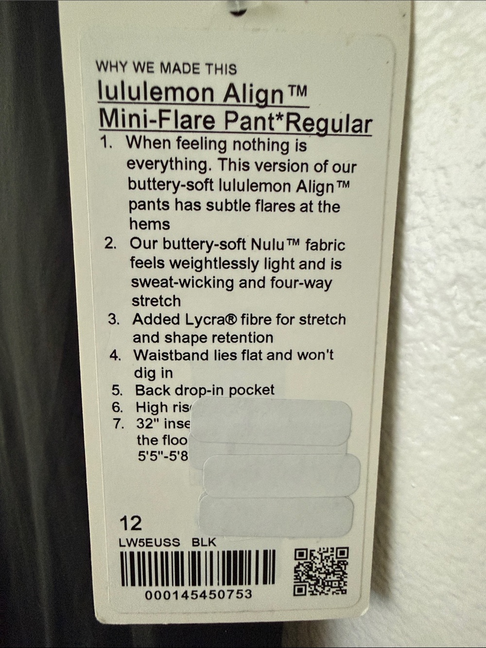 lululemon athletica Align mini-flare Pant 12R - Picture 7 of 10